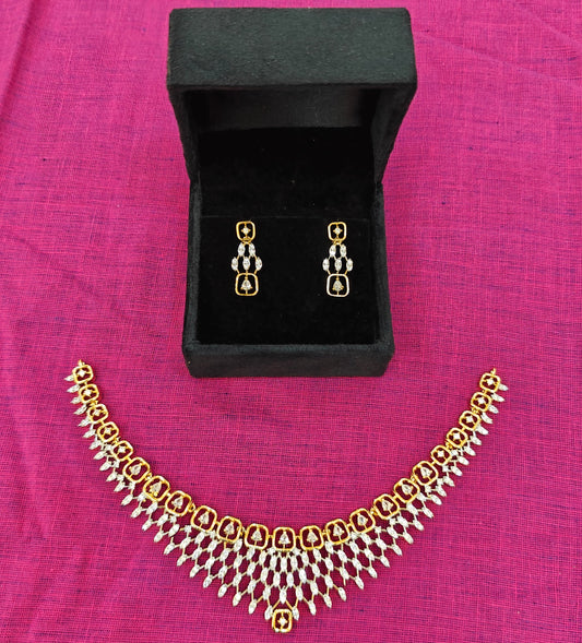 Diamond look statement Designer Necklace set
