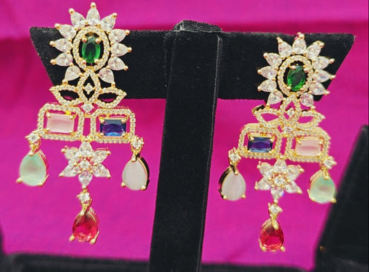 Stylish designer/Party Earrings - Multicolor