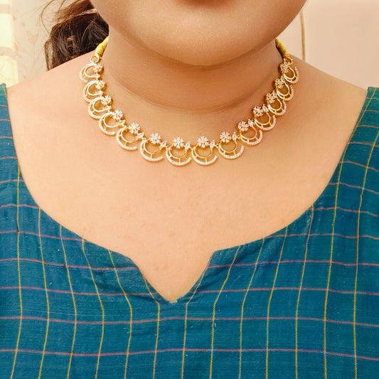 Diamond look statement Designer Necklace set